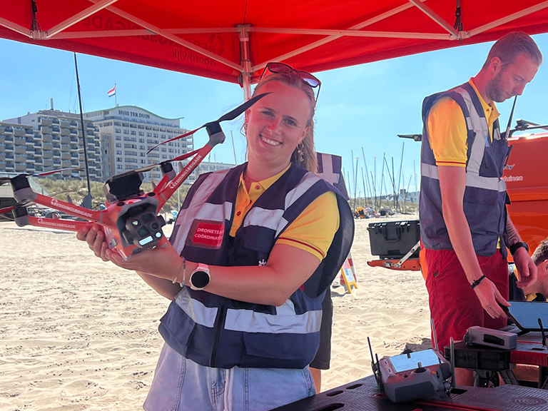 Reddingsbrigade traint met drones